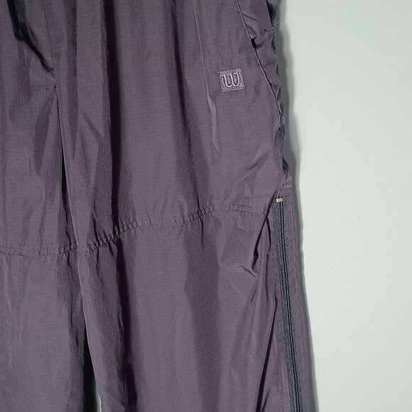 Vintage Wilson Parachute Pants Womens Large Y2K Gray Gorpcore Skater Zippers - Picture 3 of 11